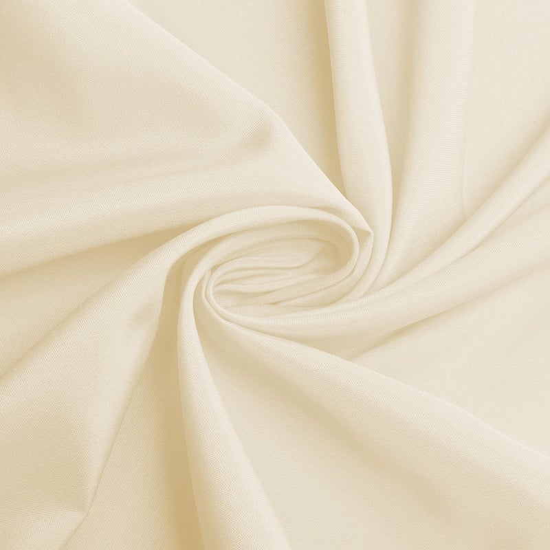 sancua Round Tablecloth - 60 Inch - Water Resistant Spill Proof Washable Polyester Table Cloth Decorative Fabric Table Cover for Dining Tables  Buffet Parties and Camping  Beige - Image 5